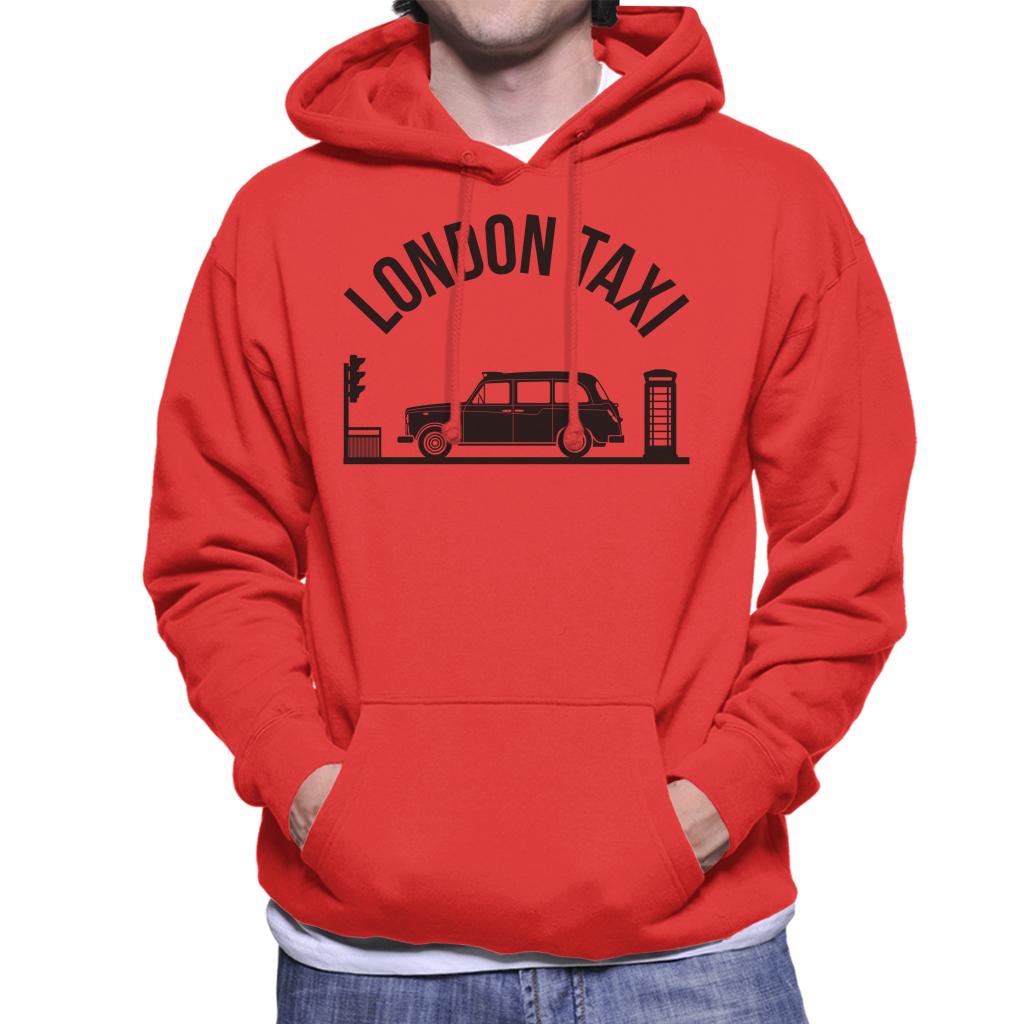 London Taxi Company TX4 At Traffic Lights Men's Hooded Sweatshirt-ALL + EVERY