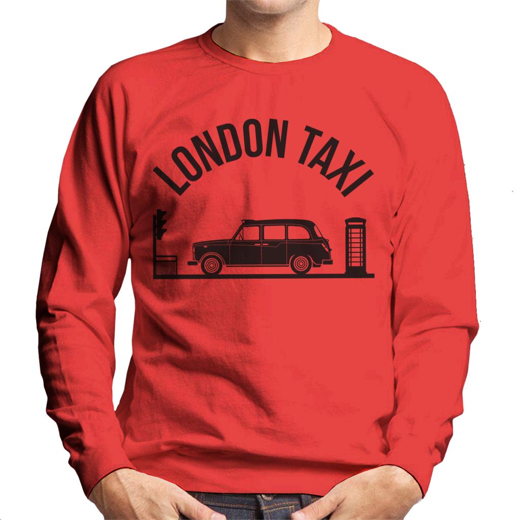 London Taxi Company TX4 At Traffic Lights Men's Sweatshirt-ALL + EVERY