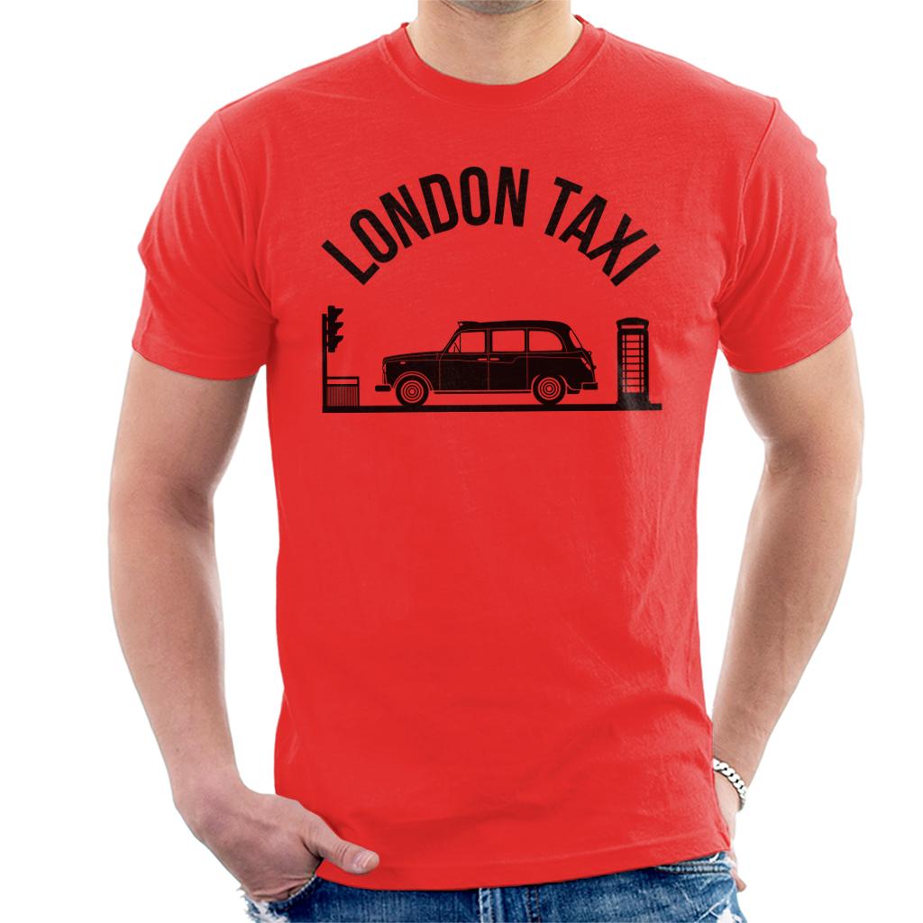 London Taxi Company TX4 At Traffic Lights Men's T-Shirt-ALL + EVERY