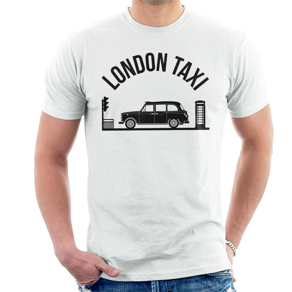 London Taxi Company TX4 At Traffic Lights Men's T-Shirt-ALL + EVERY