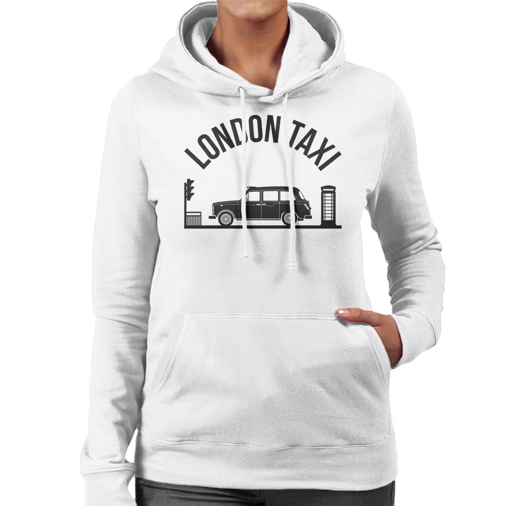 London Taxi Company TX4 At Traffic Lights Women's Hooded Sweatshirt-ALL + EVERY