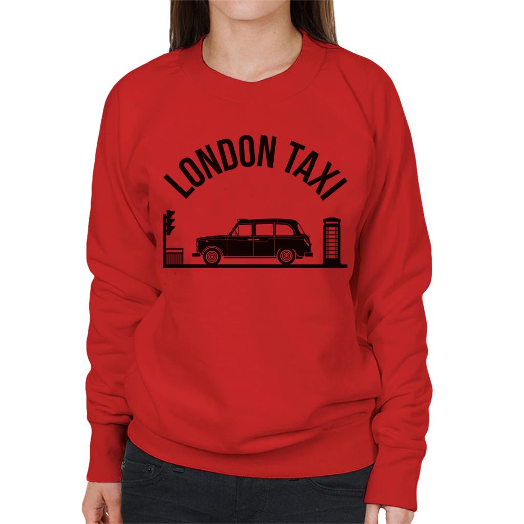 London Taxi Company TX4 At Traffic Lights Women's Sweatshirt-ALL + EVERY