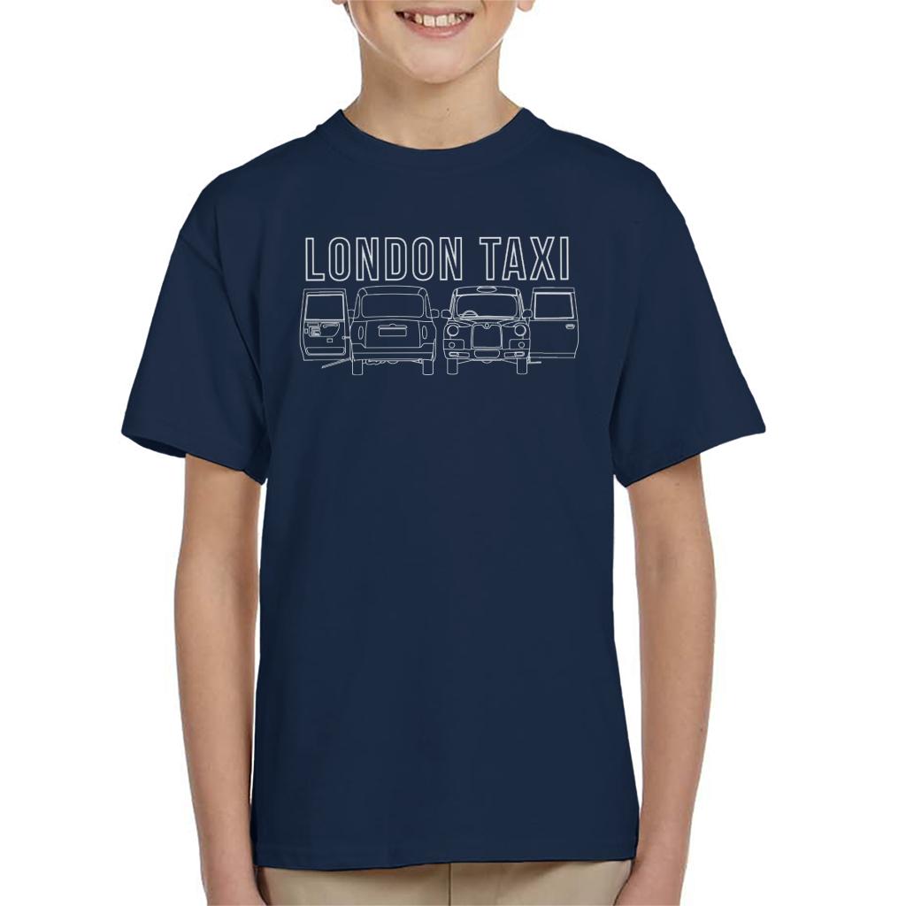 London Taxi Company TX4 Open Door Kid's T-Shirt-ALL + EVERY