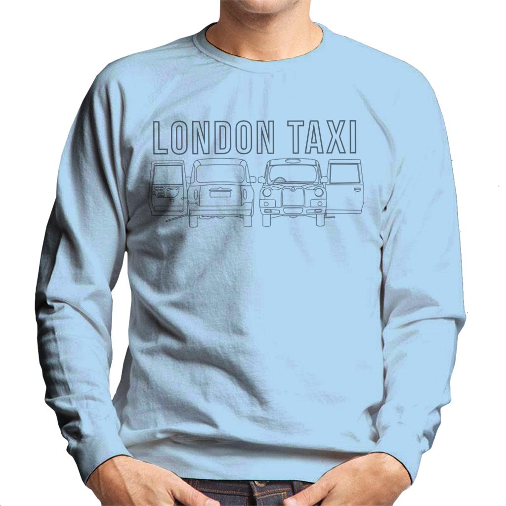 London Taxi Company TX4 Open Door Angles Men's Sweatshirt-ALL + EVERY