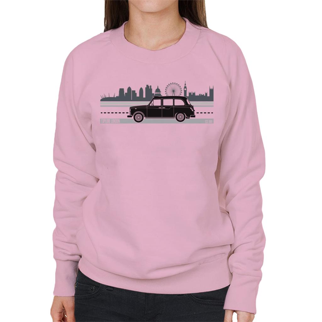 London Taxi Company TX4 Driving Along The City Women's Sweatshirt-ALL + EVERY