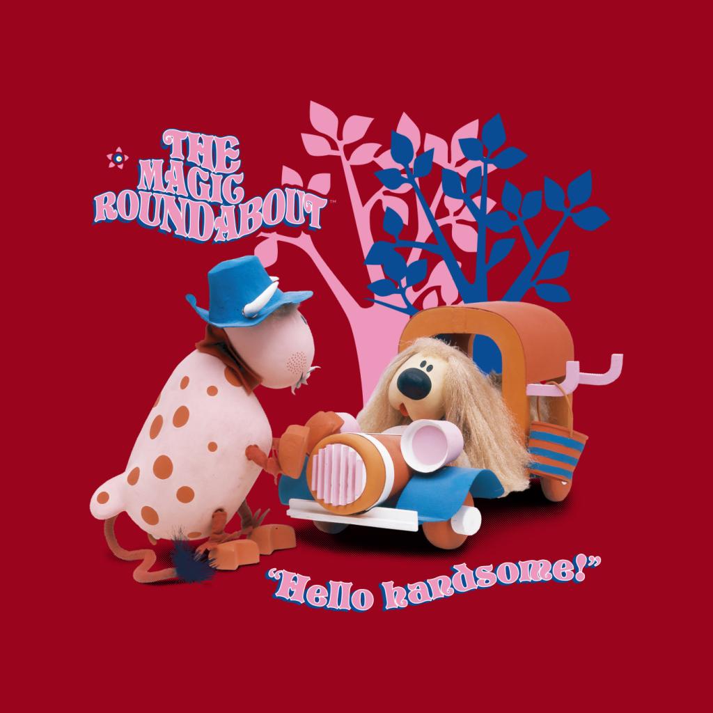 The Magic Roundabout Ermintrude & Dougal Hello Handsome Men's T-Shirt-ALL + EVERY