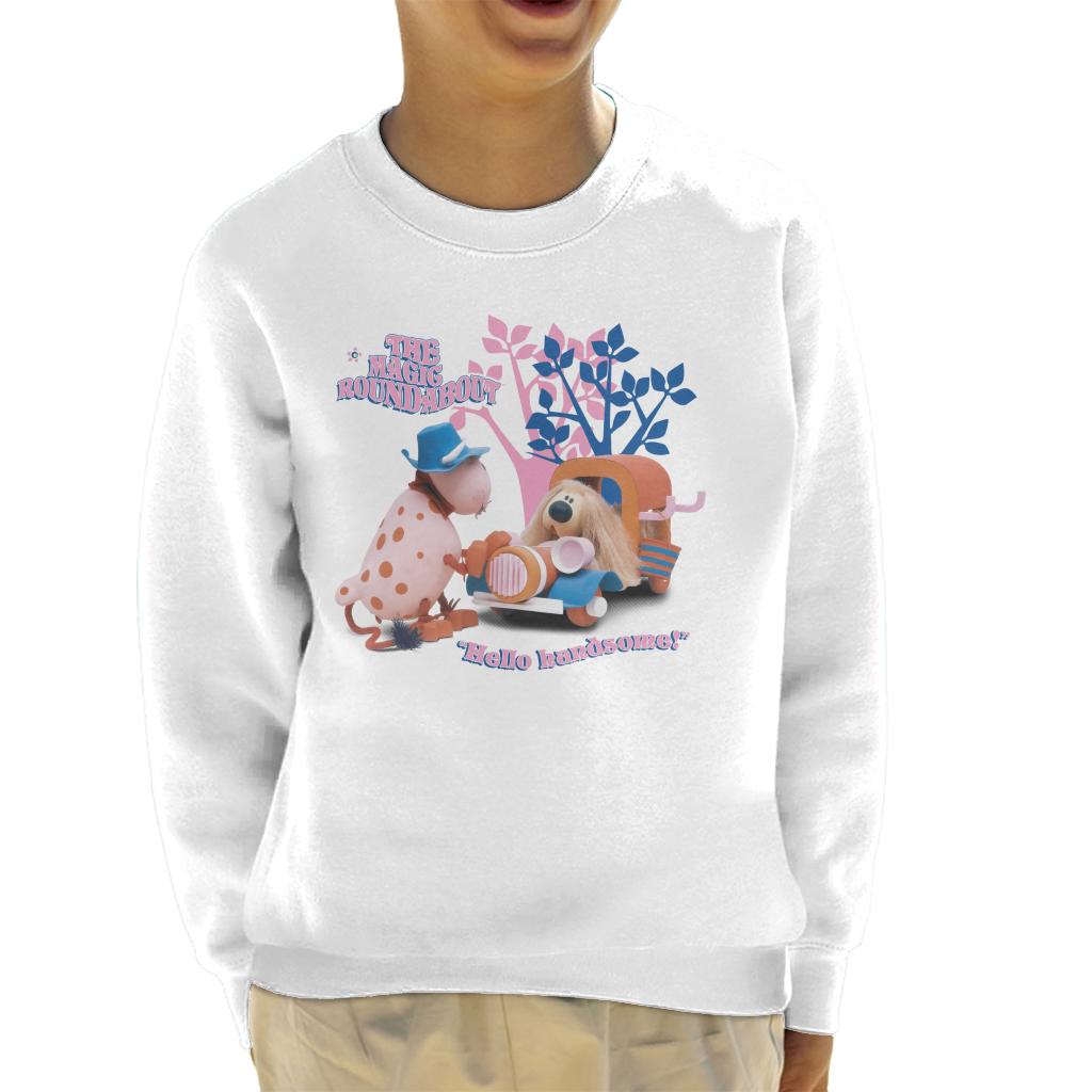 The Magic Roundabout Ermintrude & Dougal Hello Handsome Kid's Sweatshirt-ALL + EVERY