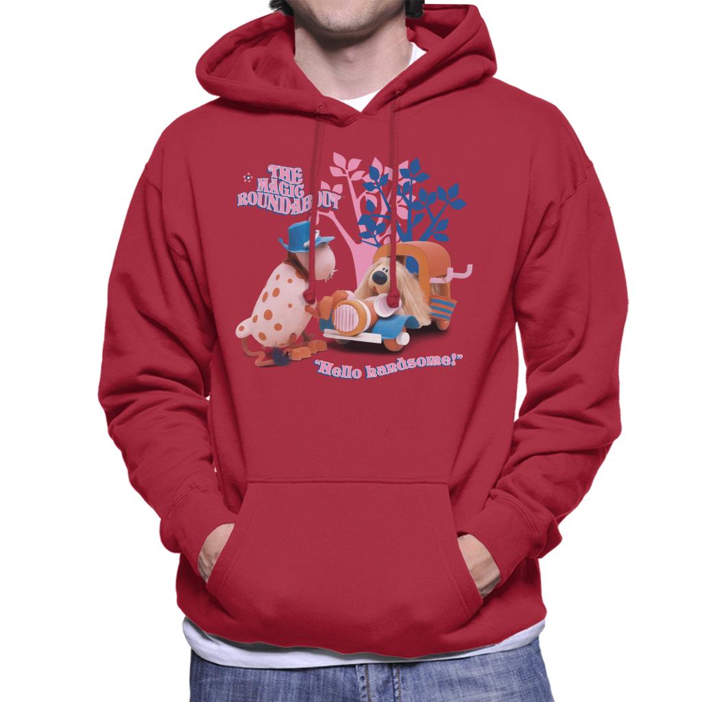 The Magic Roundabout Ermintrude & Dougal Hello Handsome Men's Hooded Sweatshirt-ALL + EVERY