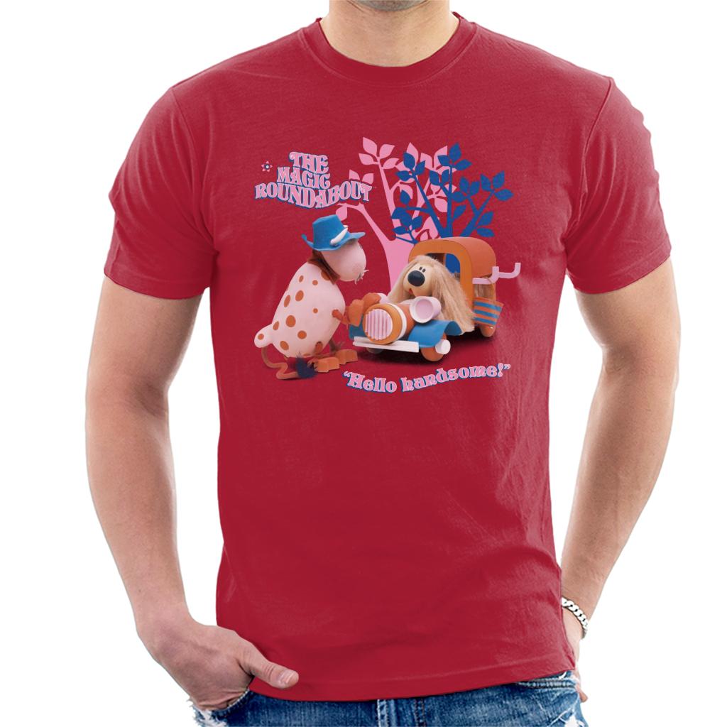 The Magic Roundabout Ermintrude & Dougal Hello Handsome Men's T-Shirt-ALL + EVERY