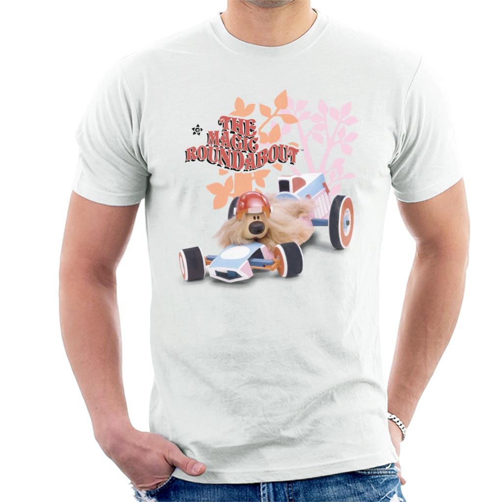 The Magic Roundabout Dougal Race Car Men's T-Shirt-ALL + EVERY