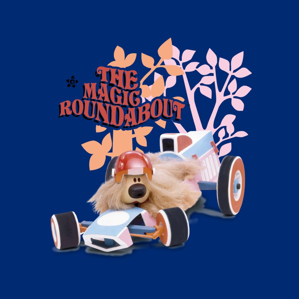 The Magic Roundabout Dougal Race Car Kid's T-Shirt-ALL + EVERY