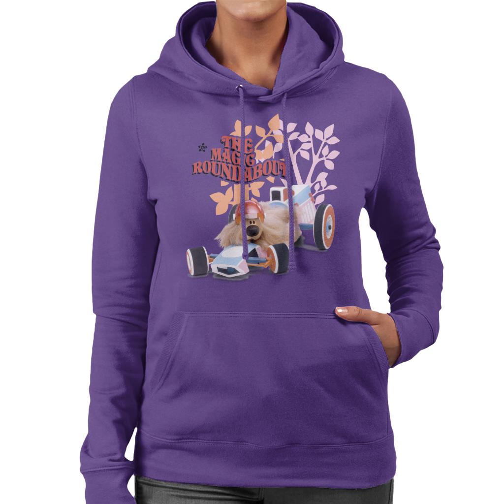 The Magic Roundabout Dougal Race Car Women's Hooded Sweatshirt-ALL + EVERY