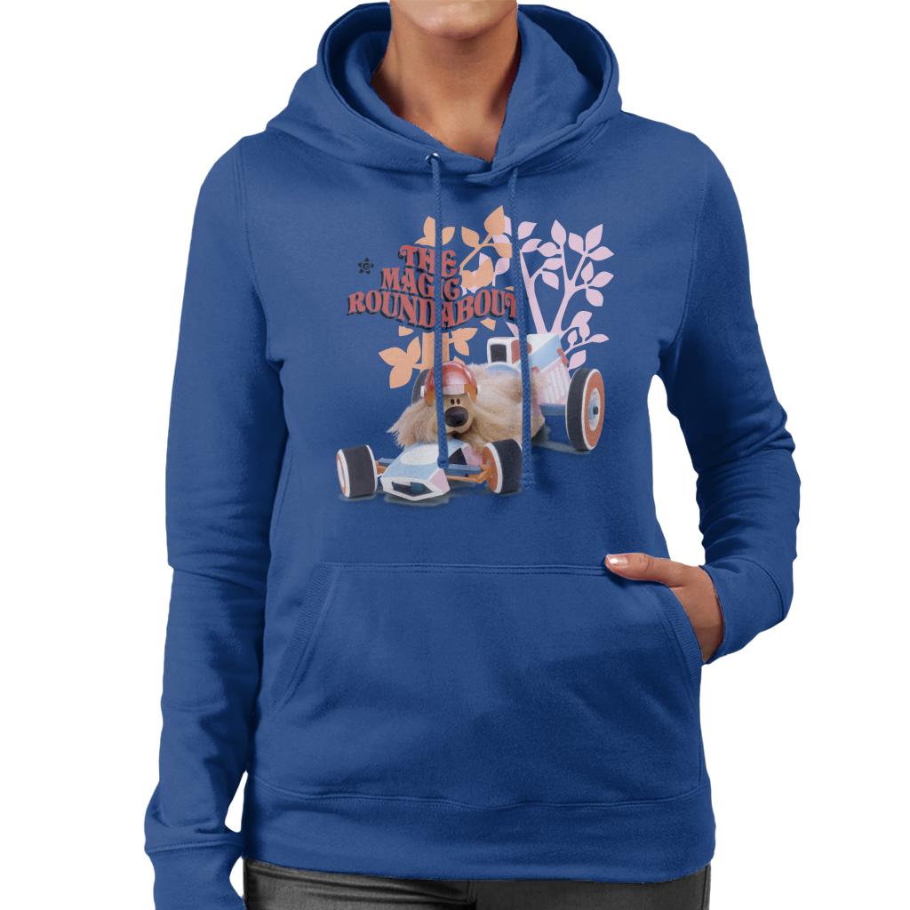 The Magic Roundabout Dougal Race Car Women's Hooded Sweatshirt-ALL + EVERY