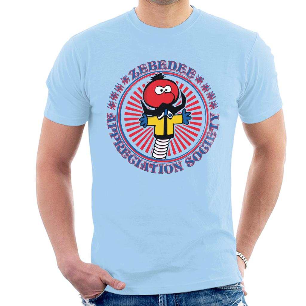 The Magic Roundabout Zebedee Appreciation Society Men's T-Shirt-ALL + EVERY