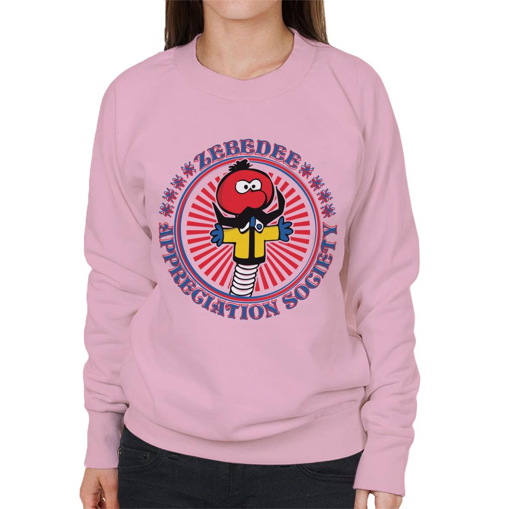 The Magic Roundabout Zebedee Appreciation Society Women's Sweatshirt-ALL + EVERY