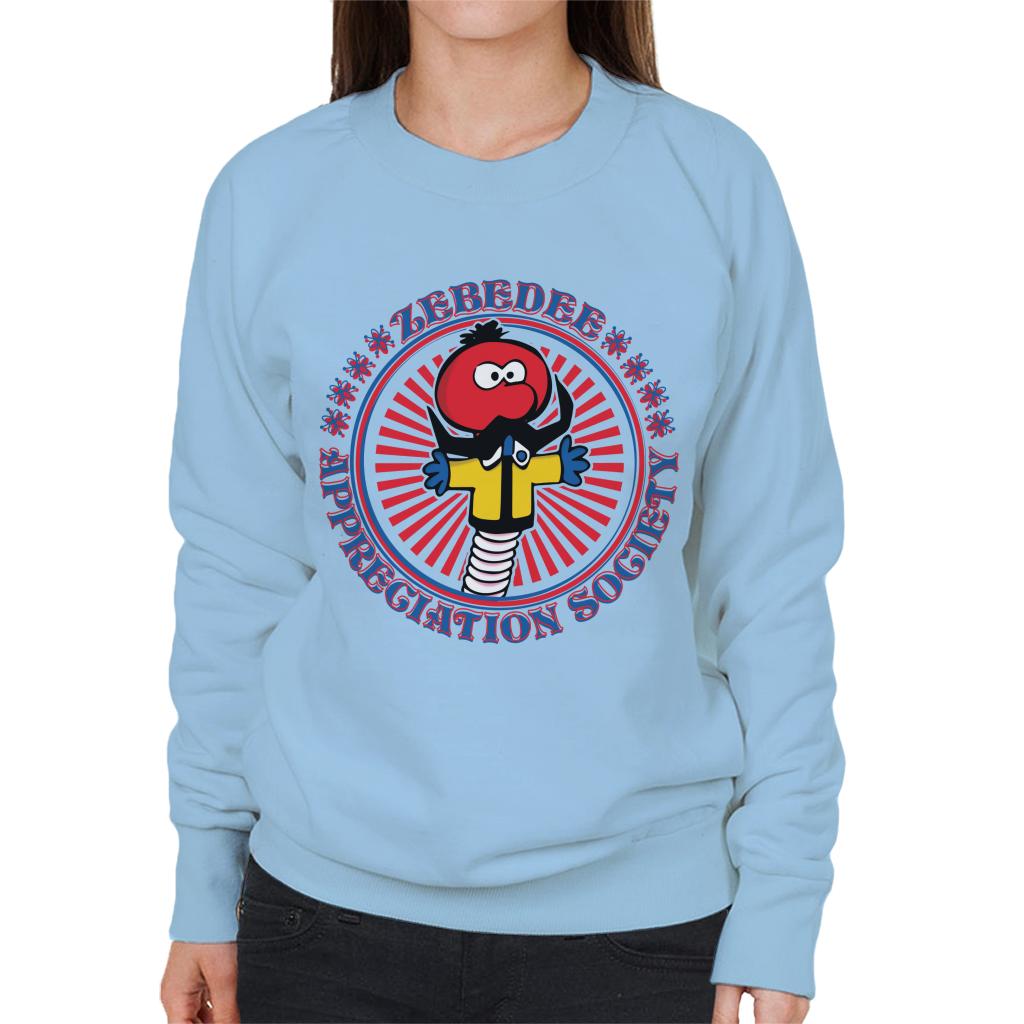 The Magic Roundabout Zebedee Appreciation Society Women's Sweatshirt-ALL + EVERY