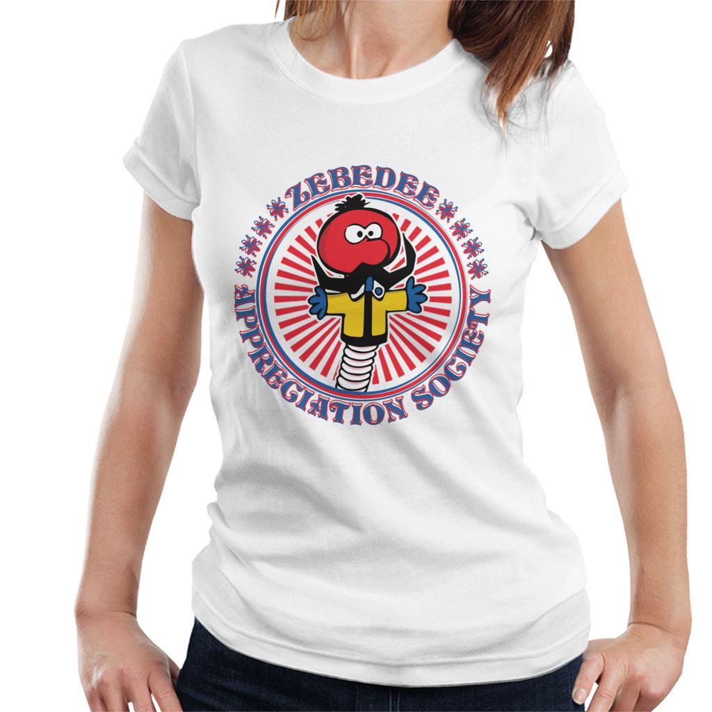 The Magic Roundabout Zebedee Appreciation Society Women's T-Shirt-ALL + EVERY