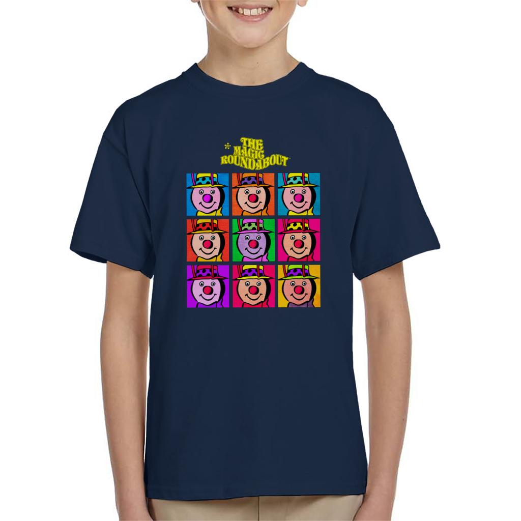 The Magic Roundabout Brian Pop Art Kid's T-Shirt-ALL + EVERY