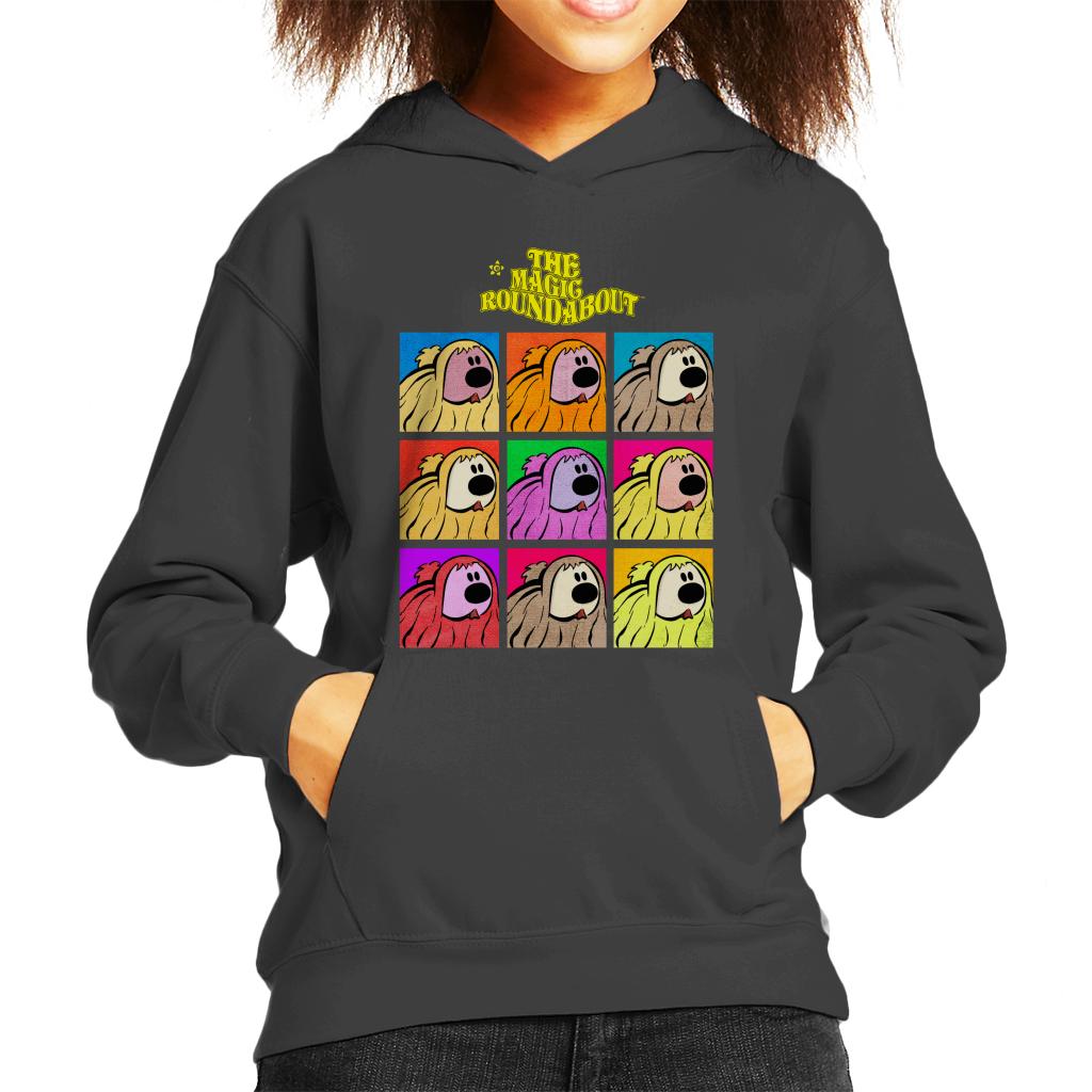 The Magic Roundabout Dougal Pop Art Kid's Hooded Sweatshirt-ALL + EVERY