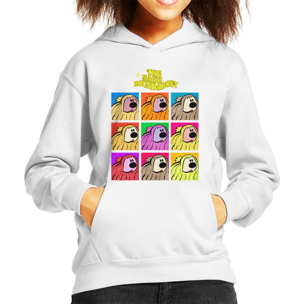 The Magic Roundabout Dougal Pop Art Kid's Hooded Sweatshirt-ALL + EVERY