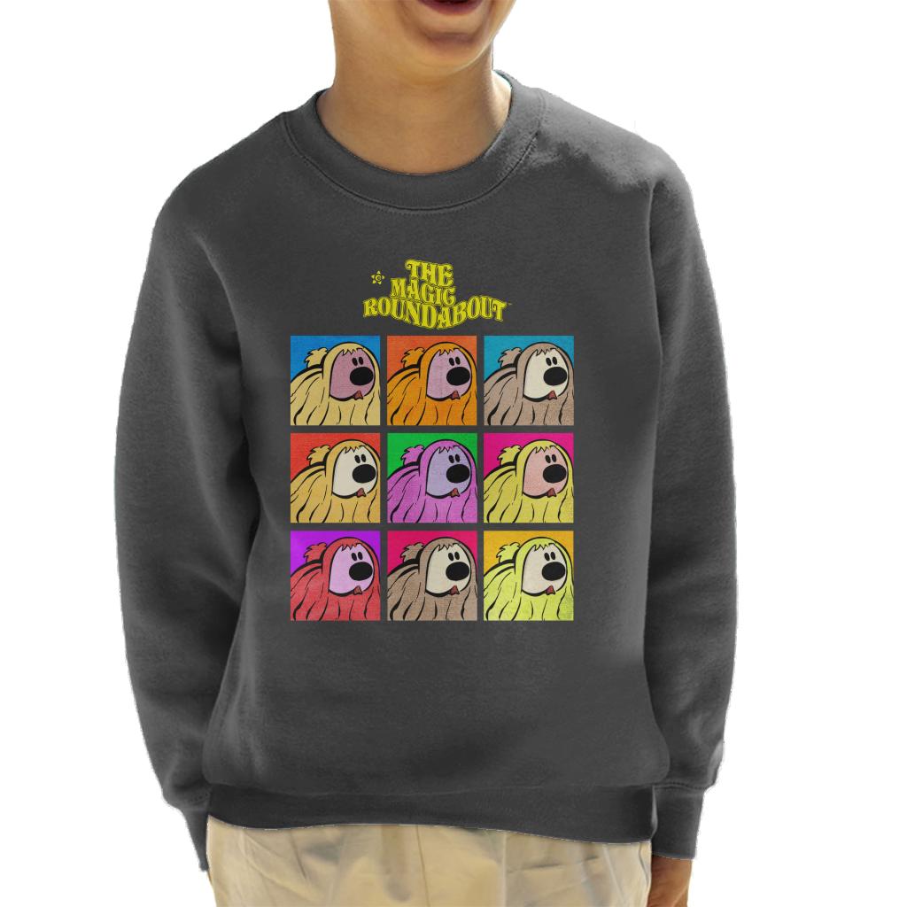 The Magic Roundabout Dougal Pop Art Kid's Sweatshirt-ALL + EVERY