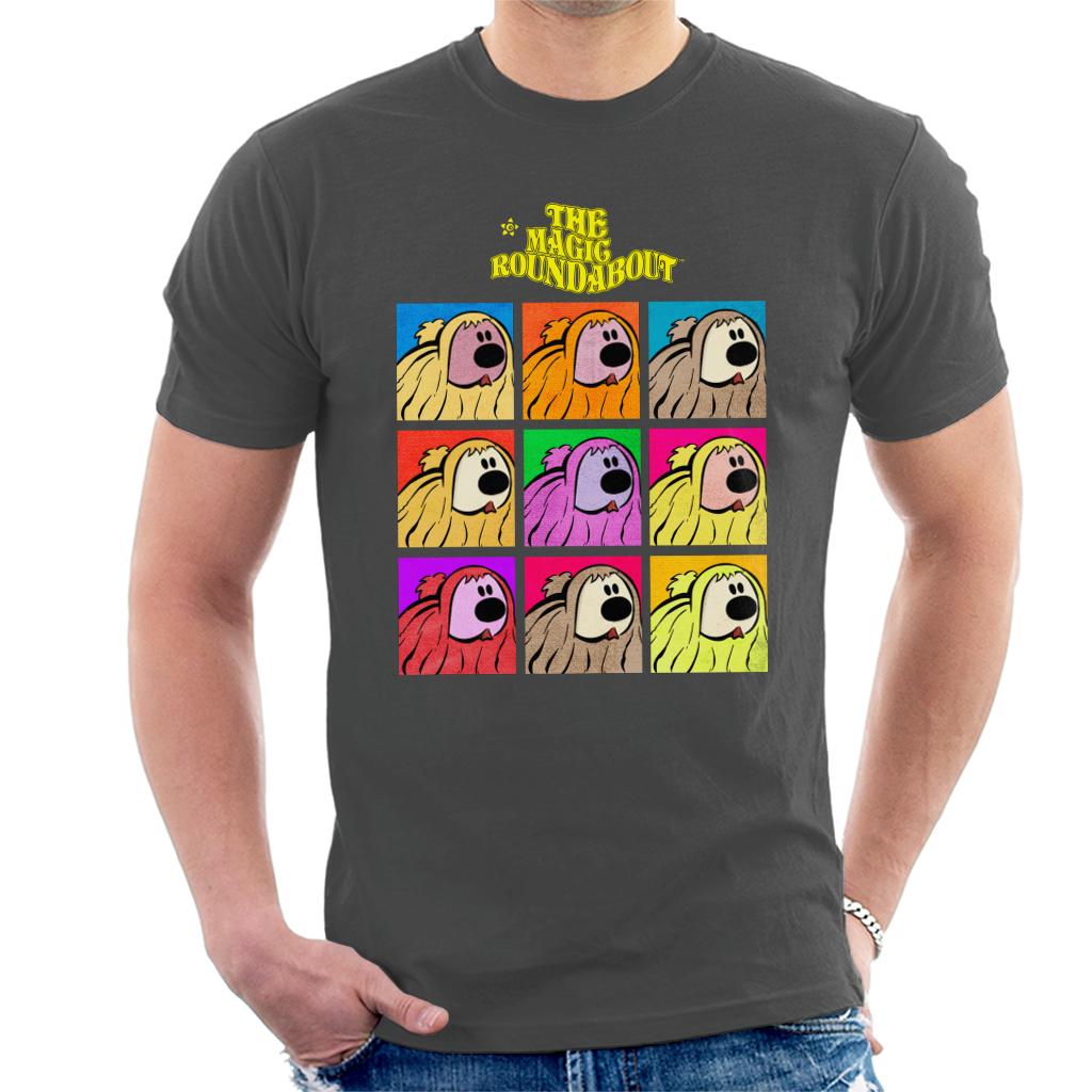 The Magic Roundabout Dougal Pop Art Men's T-Shirt-ALL + EVERY