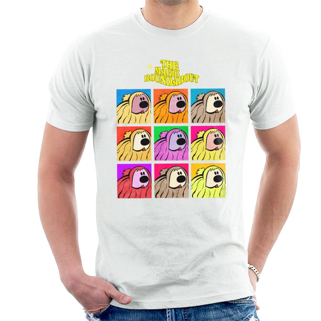 The Magic Roundabout Dougal Pop Art Men's T-Shirt-ALL + EVERY