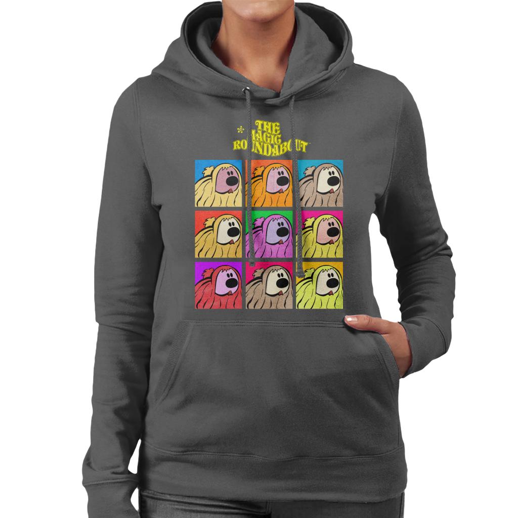 The Magic Roundabout Dougal Pop Art Women's Hooded Sweatshirt-ALL + EVERY