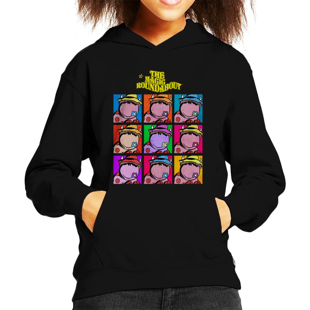 The Magic Roundabout Ermintrude Pop Art Kid's Hooded Sweatshirt-ALL + EVERY