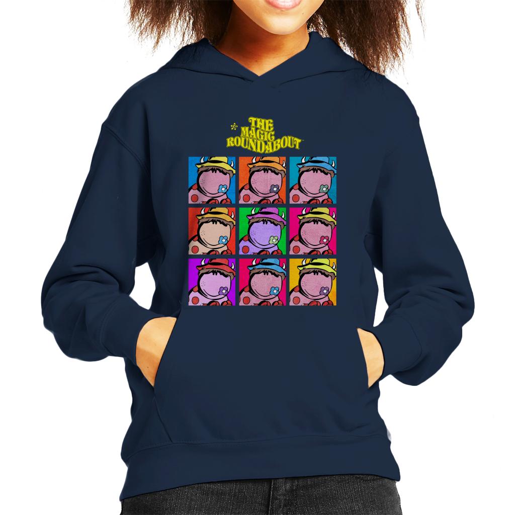 The Magic Roundabout Ermintrude Pop Art Kid's Hooded Sweatshirt-ALL + EVERY