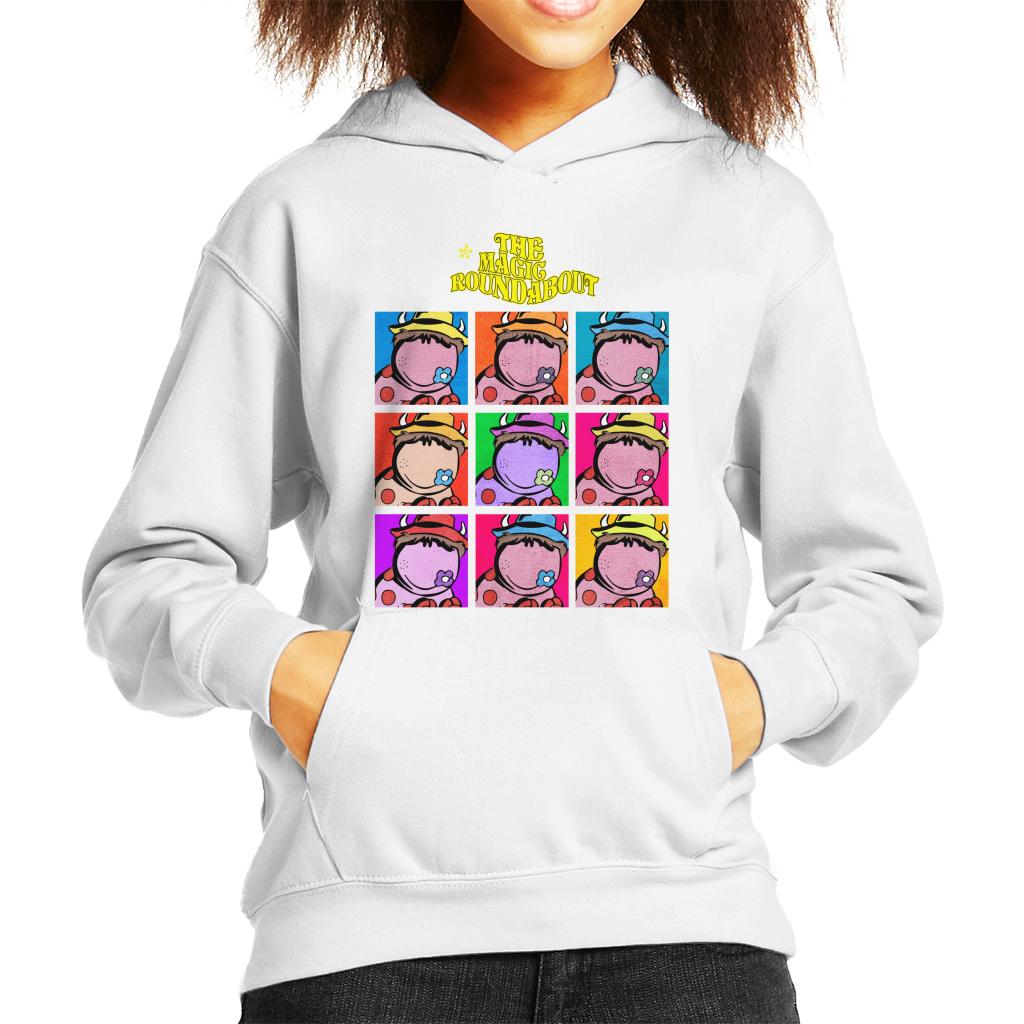 The Magic Roundabout Ermintrude Pop Art Kid's Hooded Sweatshirt-ALL + EVERY