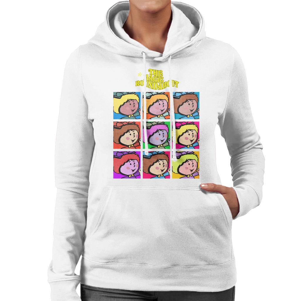 The Magic Roundabout Florence Pop Art Women's Hooded Sweatshirt-ALL + EVERY
