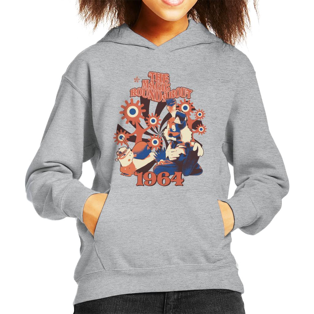 The Magic Roundabout Retro Brian & Dylan Kid's Hooded Sweatshirt-ALL + EVERY