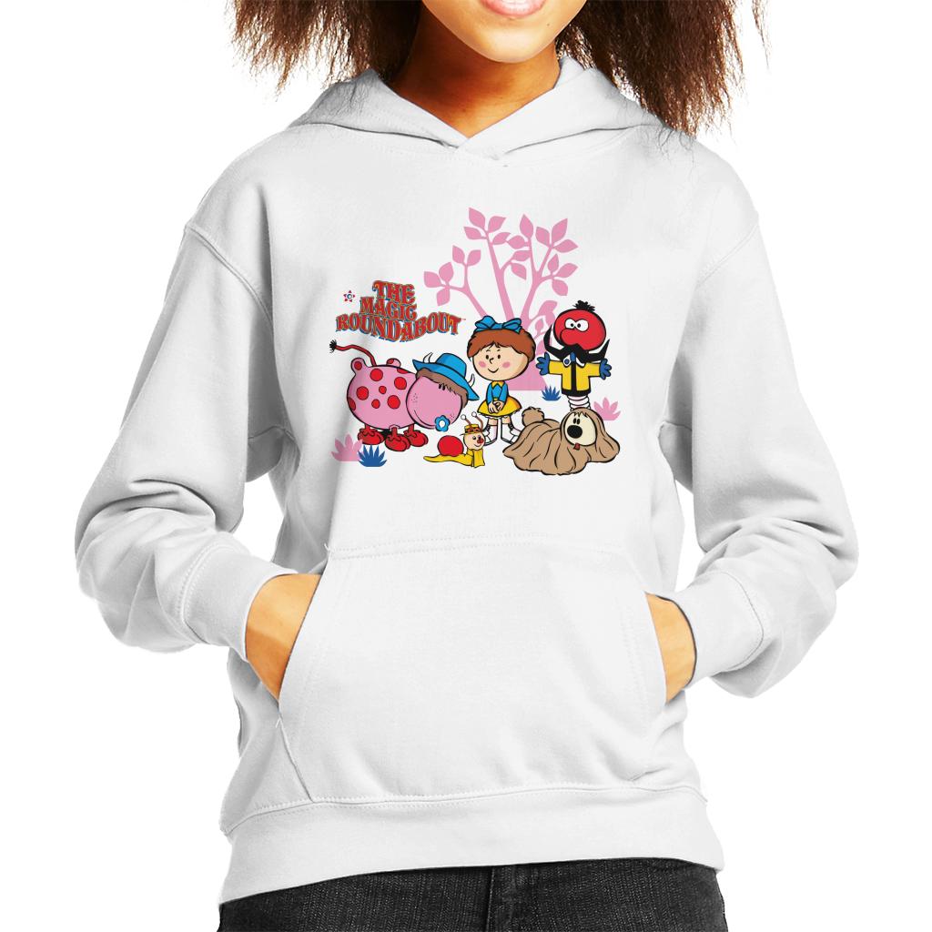 The Magic Roundabout Retro Cartoon Style Kid's Hooded Sweatshirt