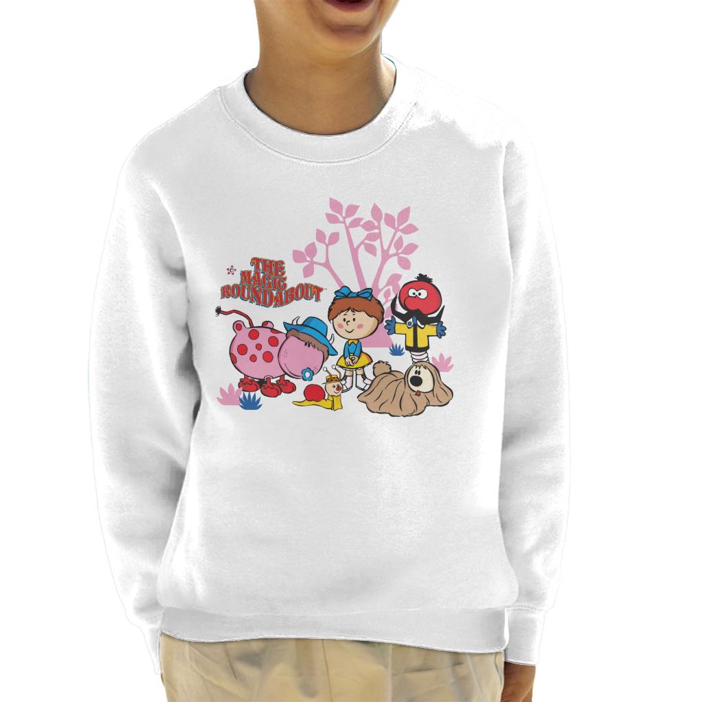 The Magic Roundabout Retro Cartoon Style Kid's Sweatshirt-ALL + EVERY