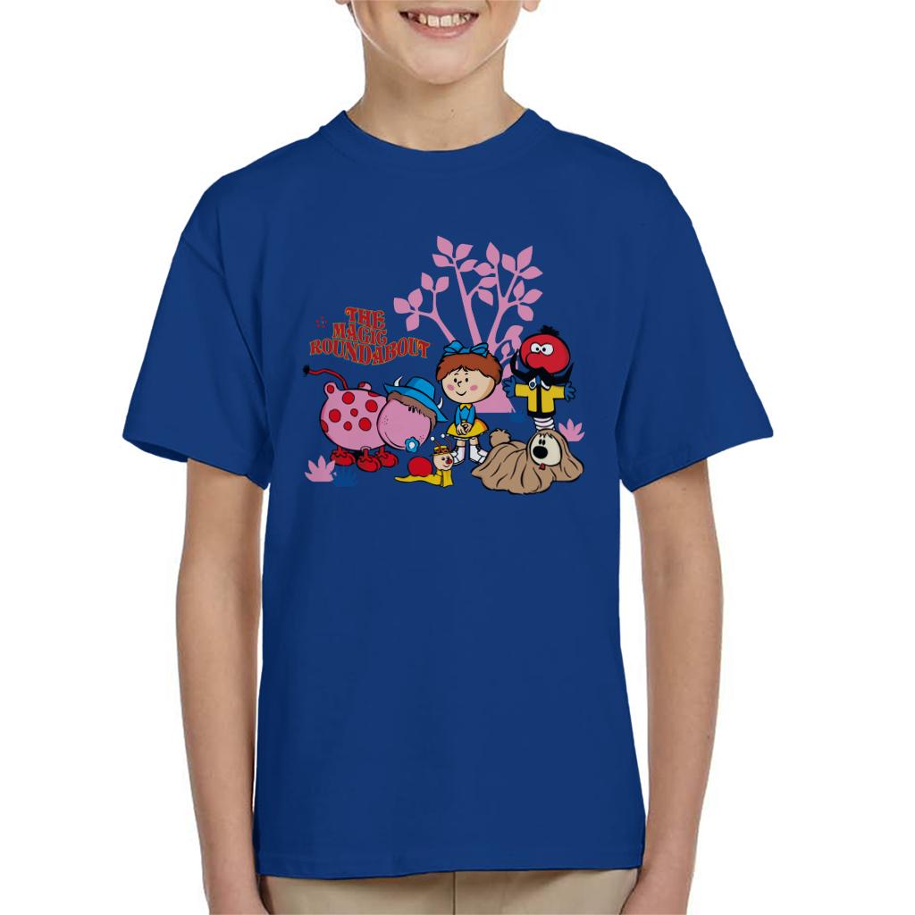 The Magic Roundabout Retro Cartoon Style Kid's T-Shirt-ALL + EVERY