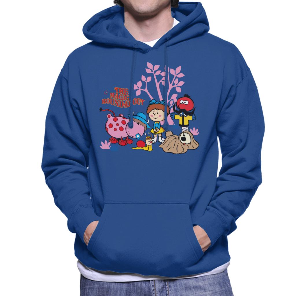 The Magic Roundabout Retro Cartoon Style Men's Hooded Sweatshirt-ALL + EVERY