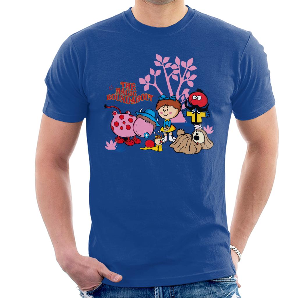 The Magic Roundabout Retro Cartoon Style Men's T-Shirt-ALL + EVERY