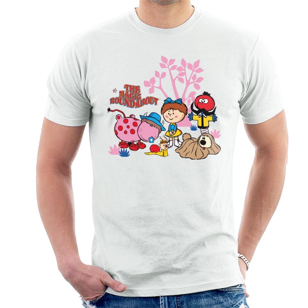 The Magic Roundabout Retro Cartoon Style Men's T-Shirt-ALL + EVERY