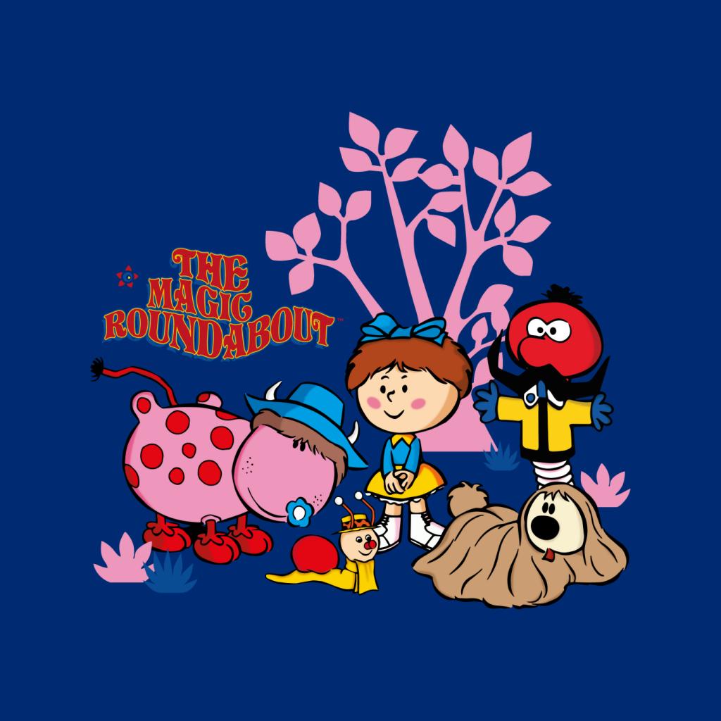 The Magic Roundabout Retro Cartoon Style Men's T-Shirt-ALL + EVERY