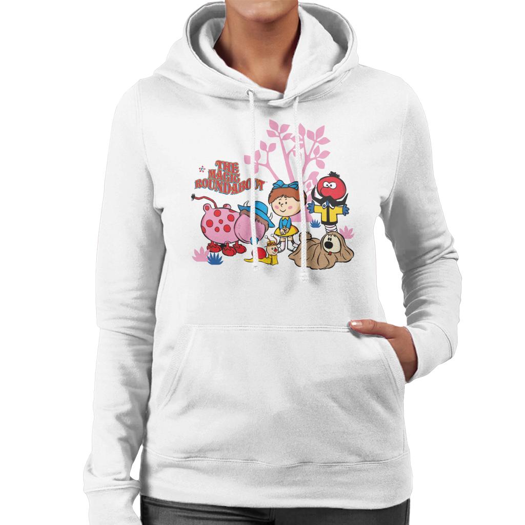 The Magic Roundabout Retro Cartoon Style Women's Hooded Sweatshirt-ALL + EVERY