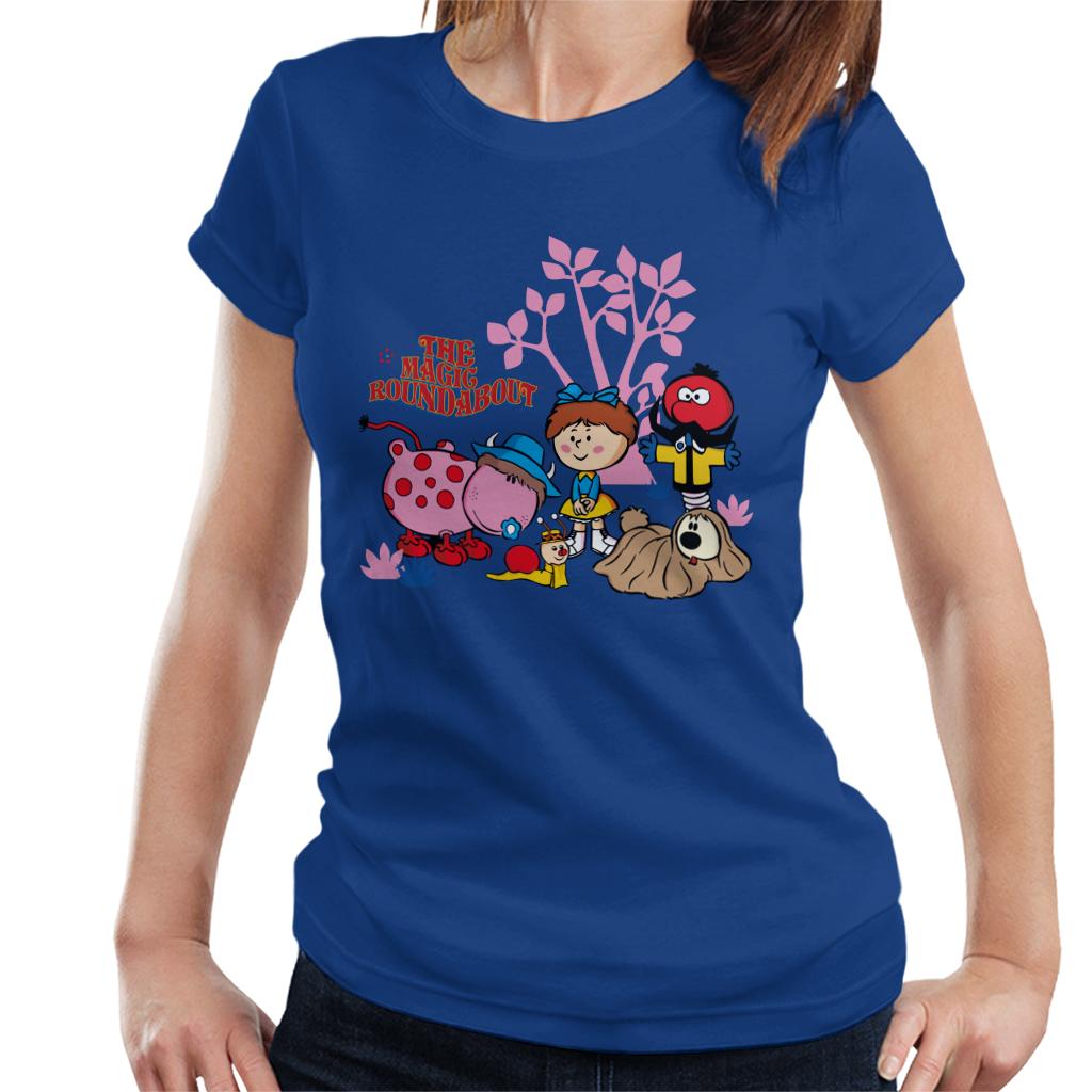 The Magic Roundabout Retro Cartoon Style Women's T-Shirt-ALL + EVERY