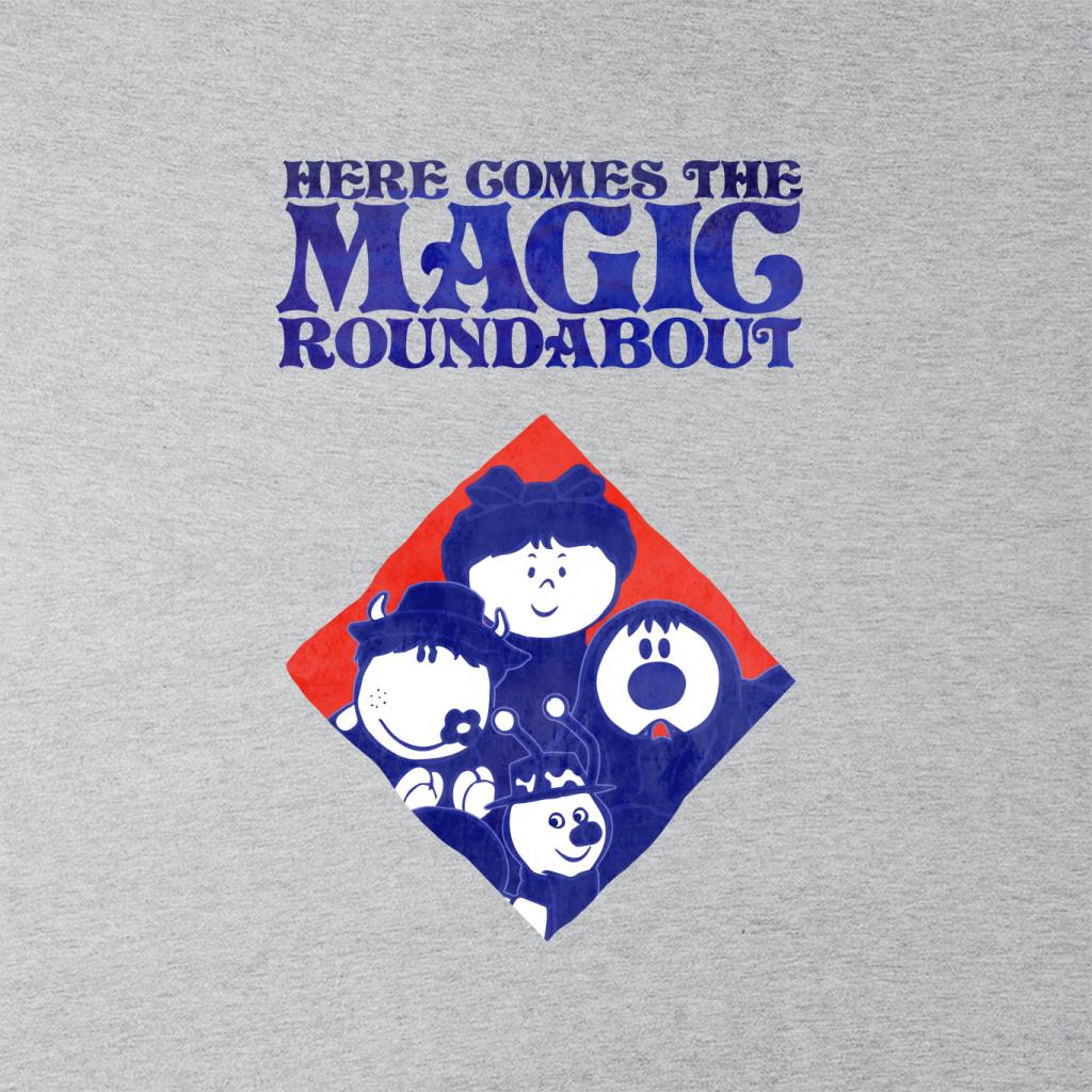 The Magic Roundabout Retro Blue Tone Diamond Kid's T-Shirt-ALL + EVERY