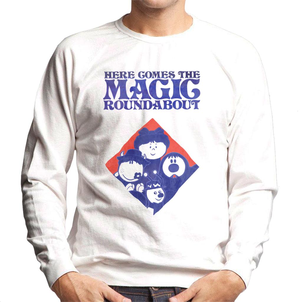 The Magic Roundabout Retro Blue Tone Diamond Men's Sweatshirt-ALL + EVERY