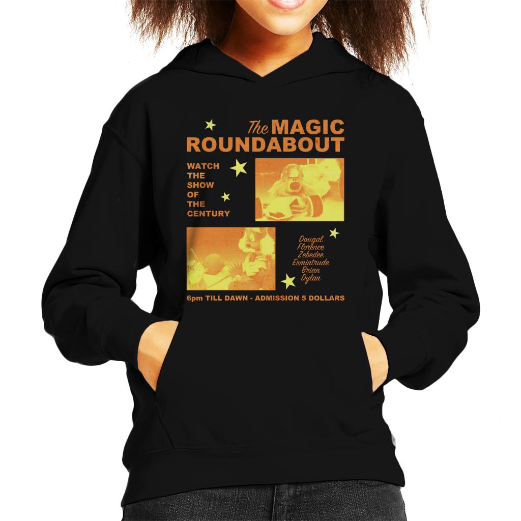 The Magic Roundabout Retro Show Poster Kid's Hooded Sweatshirt-ALL + EVERY