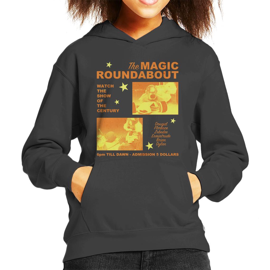 The Magic Roundabout Retro Show Poster Kid's Hooded Sweatshirt-ALL + EVERY