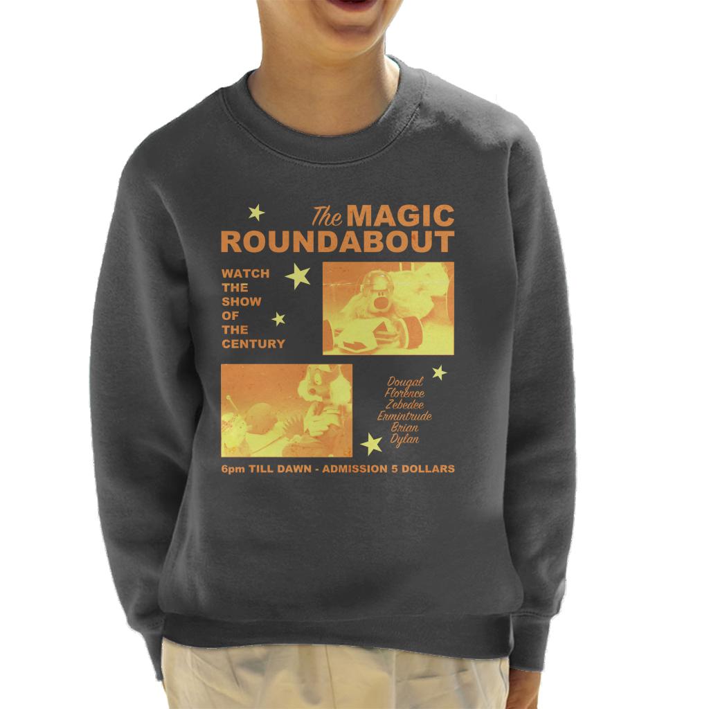 The Magic Roundabout Retro Show Poster Kid's Sweatshirt-ALL + EVERY