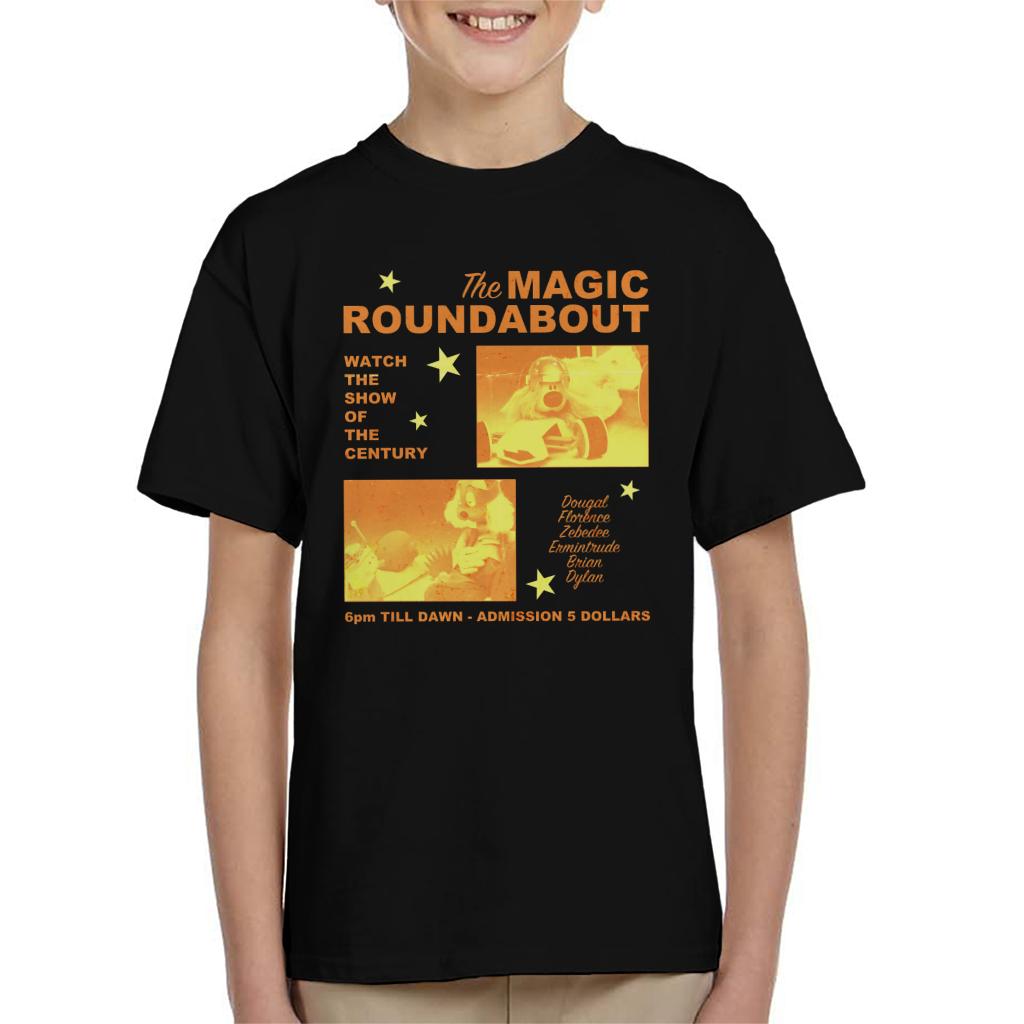 The Magic Roundabout Retro Show Poster Kid's T-Shirt-ALL + EVERY