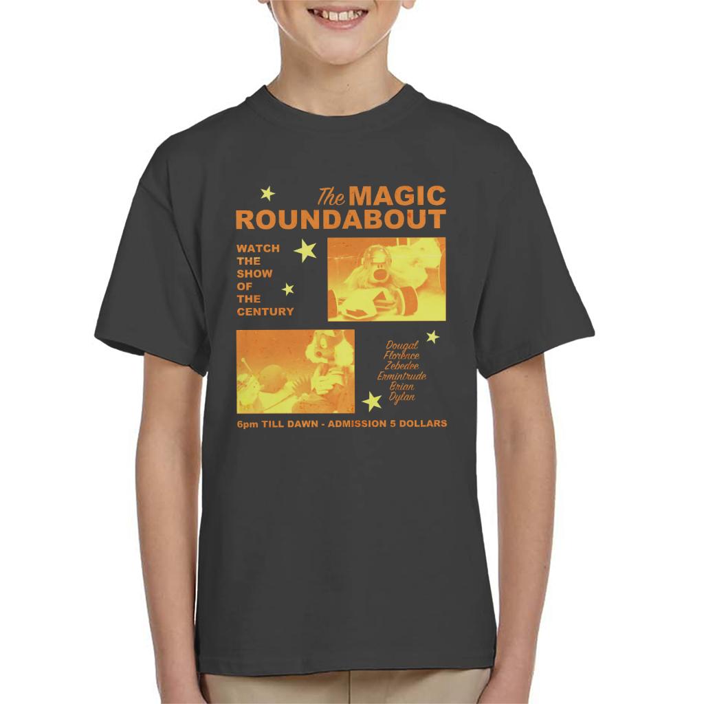 The Magic Roundabout Retro Show Poster Kid's T-Shirt-ALL + EVERY