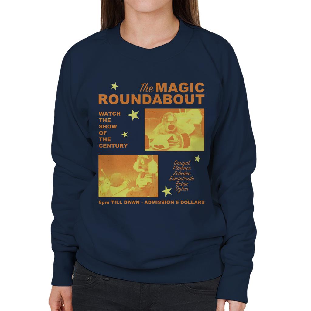 The Magic Roundabout Retro Show Poster Women's Sweatshirt-ALL + EVERY
